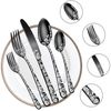 KEENZO Besteck-Set 30tlg. Satin Schwarz Mattiert Edelstahl Essbesteck Set für 6Personen (30-tlg), Edelstahl Bild 3