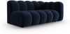 Micadoni Modulares Sofa Lupine 3-Sitzer Rechts Samtstoff Salvador Königsblau Bild 2