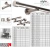 Deco-Raum Gardinenstange Kappe, Ø 25 mm, 1-läufig, Wunschmaßlänge, kürzbar, Bohren, verschraubt, Metall, Komplett-Set mit Befestigungsmaterial Bild 4