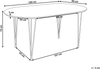 Esstisch CAVELL Hellbraun 160 cm 90 cm Bild 2