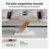 CASARIA® Couchtisch Detroit Weiß Sonoma Eiche 90x60x45cm 2 Ablagen Holz Wohnzimmertisch Bild 5