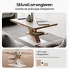 CASARIA® Couchtisch Detroit Weiß Sonoma Eiche 90x60x45cm 2 Ablagen Holz Wohnzimmertisch Bild 3