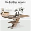 CASARIA® Couchtisch Detroit Weiß Sonoma Eiche 90x60x45cm 2 Ablagen Holz Wohnzimmertisch Bild 4
