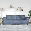 vidaXL Sofa Blau 250 x 188 x 76 cm Cordstoff 3335134 Bild 3