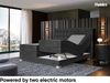 MEBLINI Boxspringbett Elektrisch EDISON 140x200 cm mit Bettkasten - H3/Schwarz Samt Polsterbett - Doppelbett mit Toppers & Taschenfederkern-Matratzen Bild 4