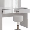 Schminktisch Annabelle Weiß Hochglanz/Weiß 110 cm mit Spiegel und Hocker Vicco Bild 5