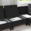 vidaXL Mittelsofa mit Stauraum Schwarz Samt 42027121 Bild 3