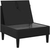 vidaXL Mittelsofa mit Stauraum Schwarz Samt 42027121 Bild 4