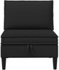 vidaXL Mittelsofa mit Stauraum Schwarz Samt 42027121 Bild 5