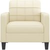 vidaXL Sessel Creme 60 cm Kunstleder 359108 Bild 3