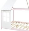 Halboffenes Kinderbett Tostedt mit Matratze 140x200 cm Rosa/Weiß [en. casa] Bild 5