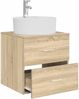 vidaXL Wandmontierte Waschtisch Sonoma-Eiche 49,5 x 44,5 x 65 cm 890296 Bild 3