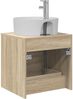 vidaXL Wandmontierte Waschtisch Sonoma-Eiche 49,5 x 44,5 x 65 cm 890296 Bild 5