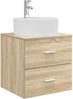 vidaXL Wandmontierte Waschtisch Sonoma-Eiche 49,5 x 44,5 x 65 cm 890296 Bild 2