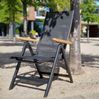 Kettler Granada Multipositionssessel Klappsessel Teak Armlehne anthrazit Bild 4