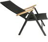 Kettler Granada Multipositionssessel Klappsessel Teak Armlehne anthrazit Bild 2