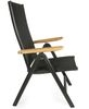 Kettler Granada Multipositionssessel Klappsessel Teak Armlehne anthrazit Bild 3