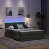vidaXL Bett mit Stauraum und LED mit LED Dunkelgrau 140 x 200 cm Stoff 3371086 Bild 5