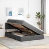 vidaXL Bett mit Stauraum und LED mit LED Dunkelgrau 140 x 200 cm Stoff 3371086 Bild 4