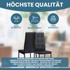 Albatros Esszimmerstühle RIMINI 6er Set, Schwarz - Edles Italienisches Design, Polsterstuhl Kunstleder-Bezug, Modern und Stilvoll am Esstisch - Küchenstuhl Stuhl Esszimmer hohe Belastbarkeit Bild 3