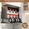 BlingBin Küchenregal Wandschrank Organizer mit Klapptür, Metall-Hängeschrank - 40x19x29cm, 1er Set, Tragfähigkeit: 25 kg, Flip-Top-Design für Besteck, Geschirr & Utensilien 1-tlg, Küchen-Gewürzregal für Speisekammer, Essbereich & Küchen, Grau Bild 4