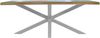 Esstisch Baumkante massiv Akazie Natur 240 x 100 Spider-Gestell silber TIM 157006974 Bild 4