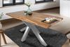 Esstisch Baumkante massiv Akazie Natur 240 x 100 Spider-Gestell silber TIM 157006974 Bild 2
