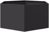 vidaXL Pflanzkübel Schwarz Sechseckig 104x90x45 Stahl 851129 Bild 4