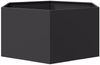vidaXL Pflanzkübel Schwarz Sechseckig 104x90x45 Stahl 851129 Bild 5