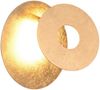 2-er Set LED Wandleuchten mit indirekter Beleuchtung Gold, Ø 18cm Bild 2