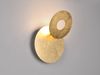 2-er Set LED Wandleuchten mit indirekter Beleuchtung Gold, Ø 18cm Bild 3
