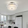 LED Deckenleuchte, Chrom, Glas, rund, 10,5x20cm Bild 3
