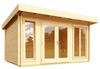 Lasita Maja Gartenhaus Dorset Gartenhaus aus Holz in Rot Holzhaus mit 34 mm Wandstärke Blockbohlenhaus Bild 2