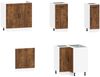 vidaXL 11-tlg. Küchenschrank-Set Lucca Räuchereiche Holzwerkstoff 3314956 Bild 4