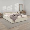 IDIMEX Polsterbett PESARO, Doppelbett 140x200 cm mit Lattenrost und Kopfteil Leinen Optik Beige Bild 5