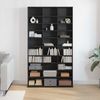vidaXL CD Regal Schwarz Eichen-Optik 101 x 23 x 177,5 cm Holzwerkstoff 3329339 Bild 4