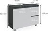 Waschbeckenunterschrank J-Shape Anthrazit/Weiß 80 x 60.8 cm Vicco Bild 3