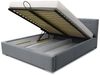 Polsterbett Schlafzimmerbett LORENA 200x200cm Komplettset in Stoff Alova Blau Bild 3