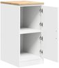 vidaXL Garagen-Aufbewahrungsschrank Weiß 40x51x85 cm Massivholz Kiefer 860562 Bild 5