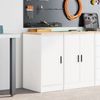 vidaXL Garagen-Aufbewahrungsschrank Weiß 40x51x85 cm Massivholz Kiefer 860562 Bild 3