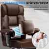 GTPLAYER Gaming-Stuhl für Große und Schwere Personen, ergonomischer Bürostuhl bis 180 kg, 3D Sitzkissen, verstellbar mit Fußstütze für Büro & Gaming Bild 2