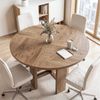 Tribesigns Esstisch 120 cm runder Küchentisch im Landhausstil für 4-6 Personen (120 x 120 x 75 cm), Modern rustikaler Holz Design Tisch für Esszimmer Wohnzimmer Bild 4