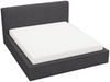 GRAINGOLD Monaco Doppelbett 120x200, Polsterbett mit Bettkasten und Kopfteil, Velour-Stoff, Dunkelgrau Bild 2
