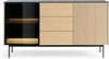 Bettso 'RITA' Kommode mit Schubladen und LED-Beleuchtung, Holzwerkstoff Eiche Vincenza, 84x39x157cm Bild 4