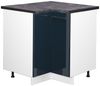 Eckunterschrank Fame-Line Dunkelblau Hochglanz 80.5 cm , AP Anthrazit Vicco Bild 4