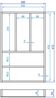 Besteckeinsatz AERIK aus Massivholz (Buche), 300 x 472 mm, universell / Besteckkasten Bild 2