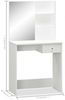 vidaXL Schminktisch Holzwerkstoff 75x40x141 cm Weiß 244861 Bild 5