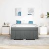 vidaXL Bettrahmen mit Matratze Dunkelgrau 160 x 200 cm Stoff 3398294 Bild 3