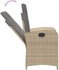 vidaXL 9-tlg. Garten-Essgruppe mit Kissen Beigemischung Poly Rattan 3212265 Bild 5