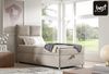 Best for Home Boxspringbett K2 SINGLE mit Bettkasten mit Lieferung, Aufbau & Entsorgung (Blau 80x200) Bild 2